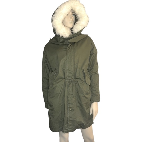 Kai-aakmann Unisex Fur Hooded Fishtail Parka - Picture 2 of 12